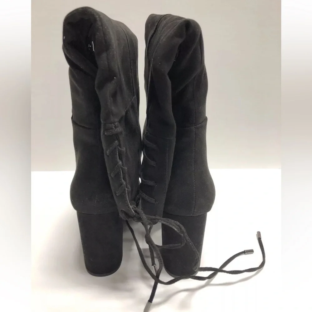 Kenneth Cole Women’s Corie Lace-Up Black Boots, Size 9 M